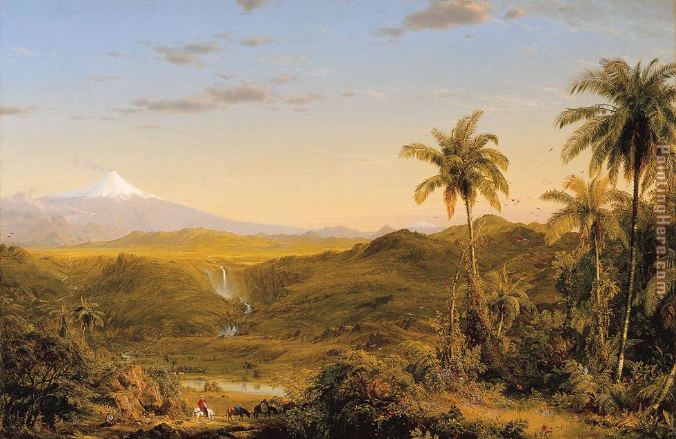 View of Cotopaxi painting - Frederic Edwin Church View of Cotopaxi art painting